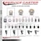 Service Caster 3'' SS Nylon Swivel 1-1/4'' Expanding Stem Caster with Brake SCC-SSEX20S314-NYS-TLB-114 - alternate 2